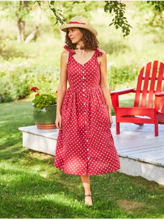 April Cornell Dresses & Skirts - April Cornell Molly Polka Dot Dress